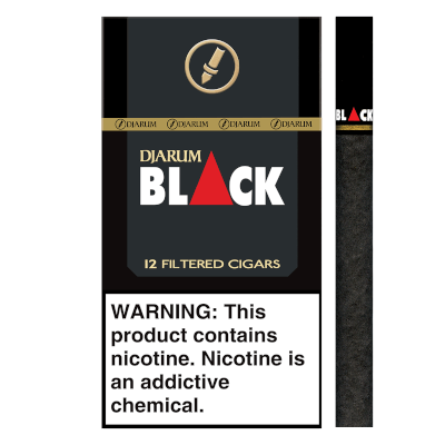 Djarum - Black - Pack of 12 Filtered Cigars