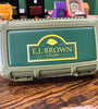 Cigar Caddy - EJ Brown Logo Green - 5 Ct