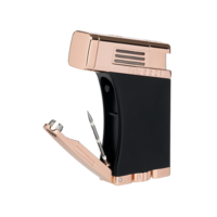 Palio - Scorpius Lighter + Punch Cutter - Black/Rose Gold