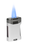 Palio - Antares Double Torch Lighter - Silver