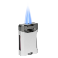 Palio - Antares Double Torch Lighter - Silver