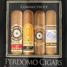 Perdomo - Humidified Bag Connecticut Assortment - Pack of 4 Epicure (6x54)