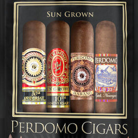 Perdomo - Humidified Bag Sun Grown Assortment - Pack of 4 Epicure (6x54)
