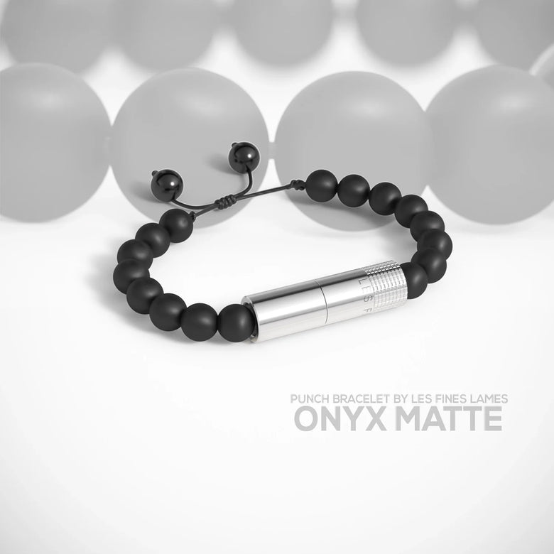 Les Fines Lames - Punch Bracelet - Onyx Matte