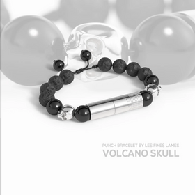 Les Fines Lames - Punch Bracelet - Volcano Skull