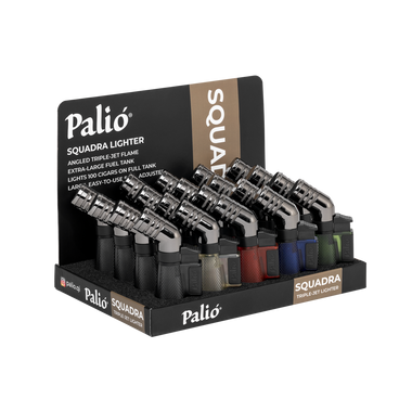 Palio - Squadra Angled Triple Jet Flame Lighter