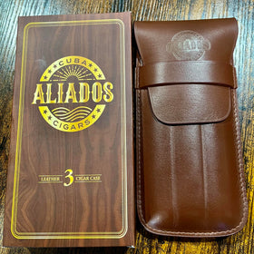 Aliados - Leather 3-Cigar Case