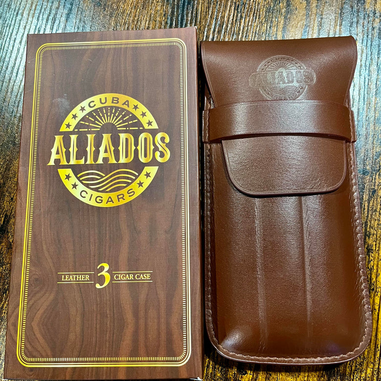 Aliados - Leather 3-Cigar Case