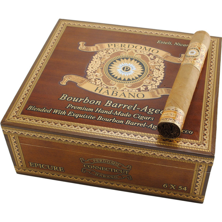 Perdomo - Habano Bourbon Barrel Aged Connecticut - Epicure - Box of 24 (6x54)
